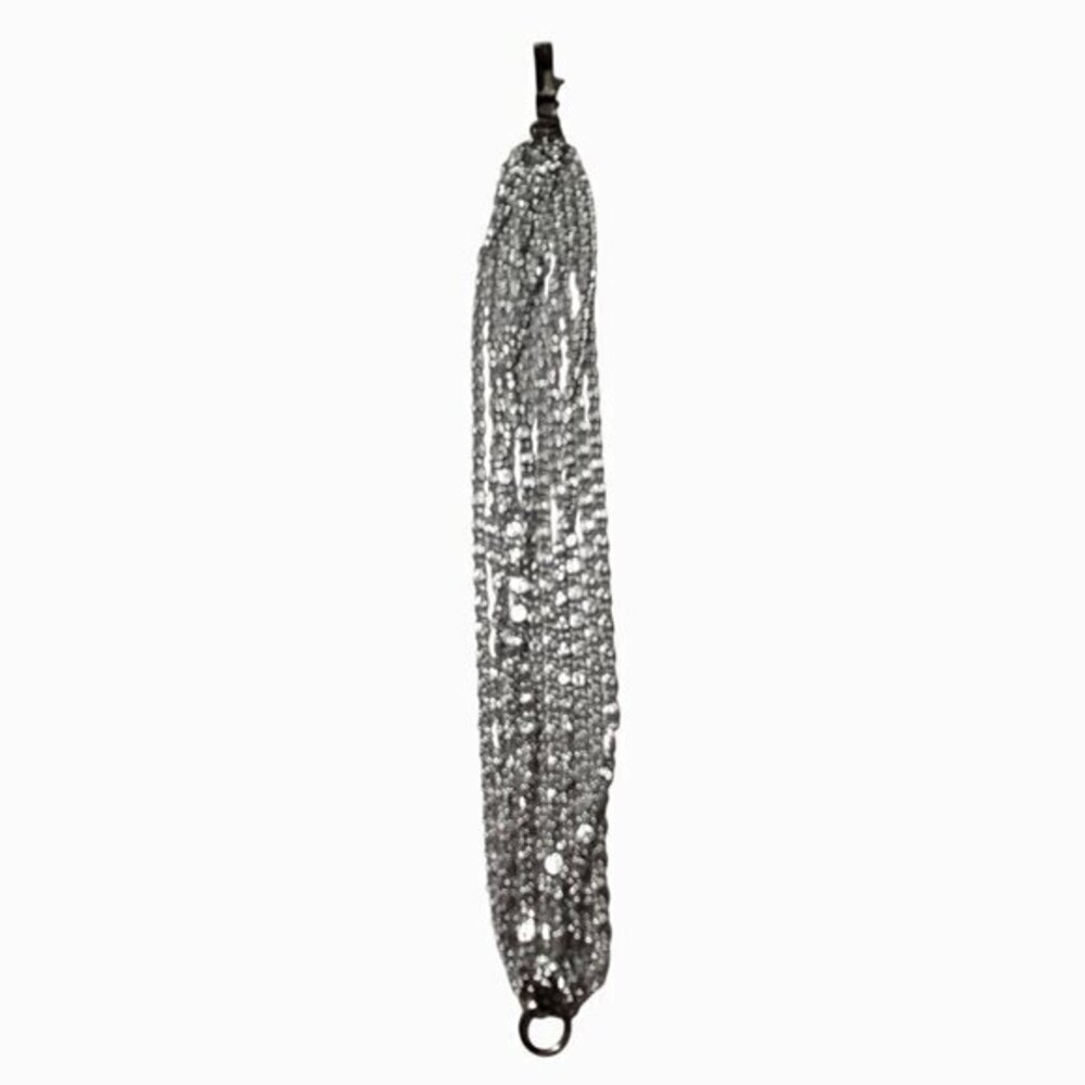 Vintage Celebrity Silver Tone Multi Chain Bracelet - Picture 7 of 8